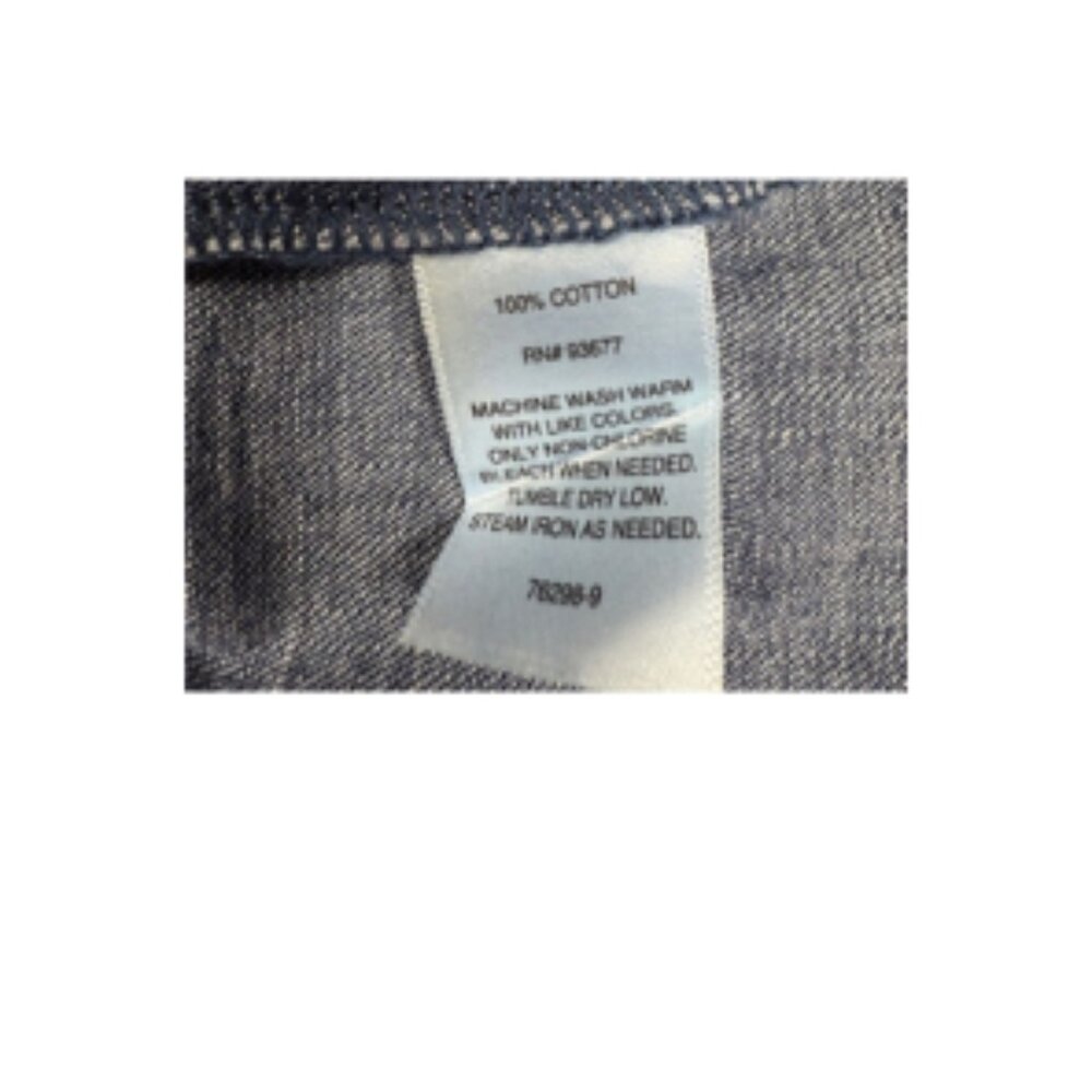 Liz Claiborne Blouse Women's XL Tunic Top – Dark Denim XL Brand NWT - Picture 7 of 7